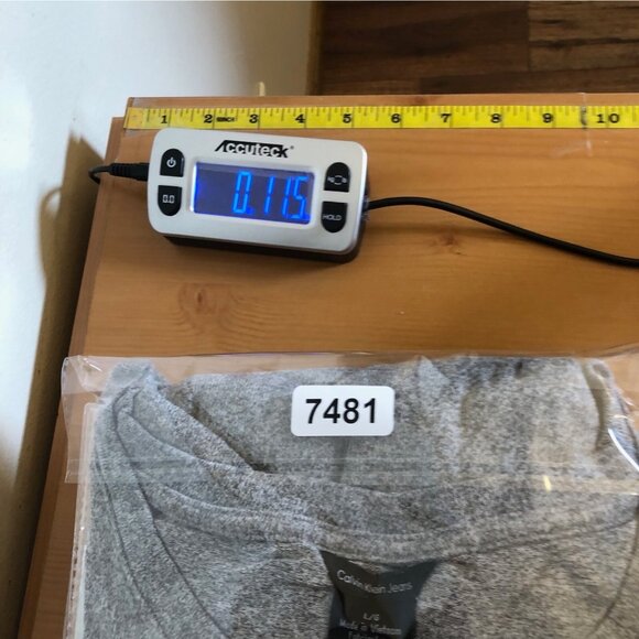 Calvin Klein Sweater Womens Large Gray Heather Pocket 3/4 Sleeve Casual Slouchy - Picture 11 of 11